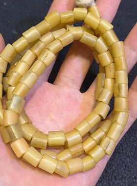 管状鹰骨108颗佛珠念珠手链项链配珠长条散珠收藏品aqx9