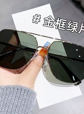 大脸飞行员太阳镜可配近视墨镜男防紫外线驾驶钓鱼遮阳偏光蛤蟆镜