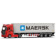 Hengteng alloy 124 container truck model