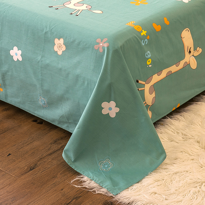 米兰娜床单单件学生宿舍床单1.8m双人床单被单单人床1.5m纯棉单人 - 图1