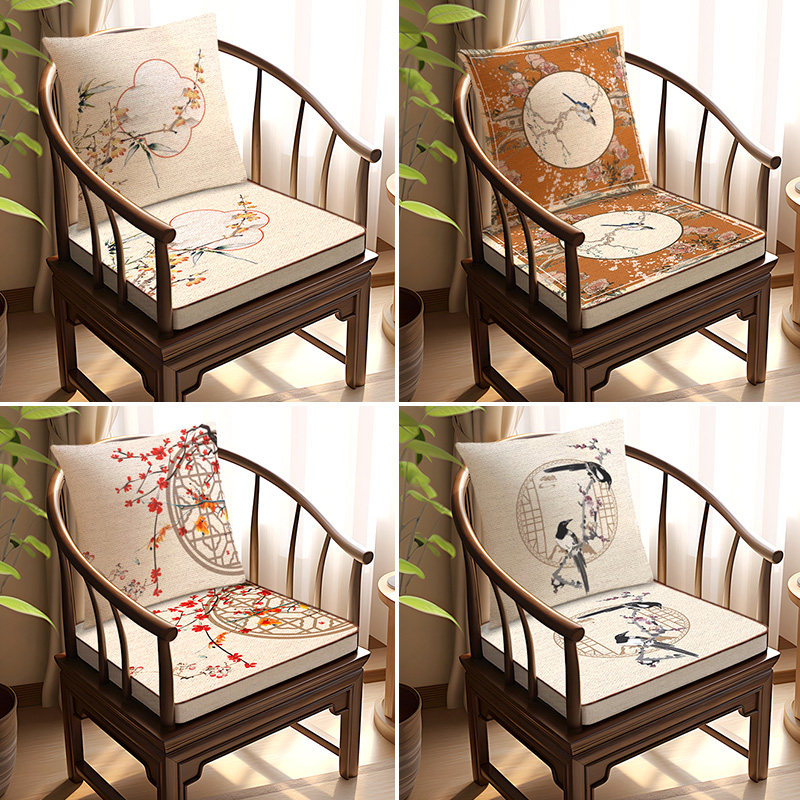 2023新中式海绵座垫餐沙发坐垫茶室椅圈椅红木椅垫子加厚椅太师椅,淘宝优惠券,粉丝福利购,淘宝优惠卷
