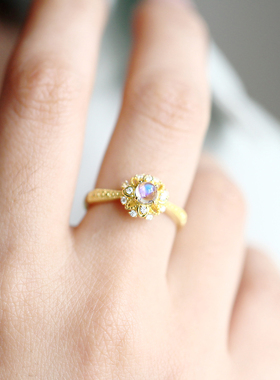 纯银戒指日韩轻奢戒指个性小众