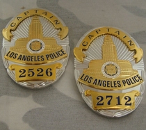 American Metal Badge Los Angeles Insignia Pure Copper Composite Structure