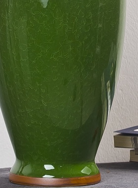 景德镇花瓶钧瓷绿色中式家居客厅