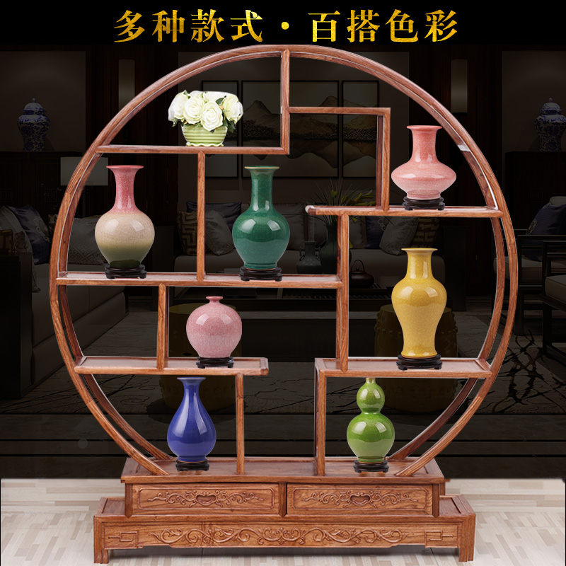 景德镇陶瓷花瓶瓷瓶插花仿古中式家居客厅饰品电视柜瓷器瓶子摆件