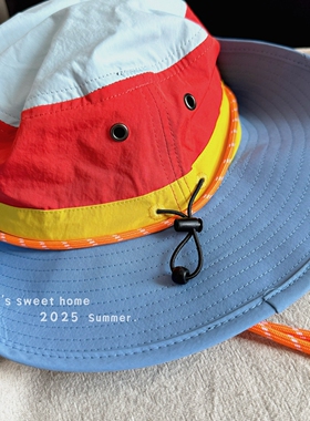 户外速干拼色登山帽男女潮牌