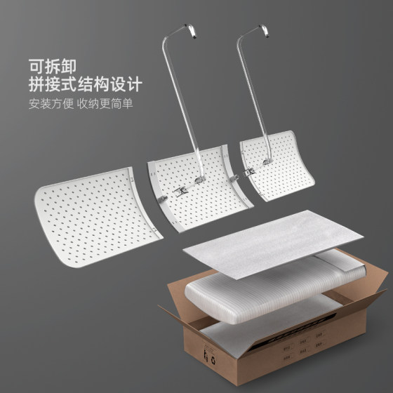 Air conditioner anti-direct blowing windshield, installation-free and universal