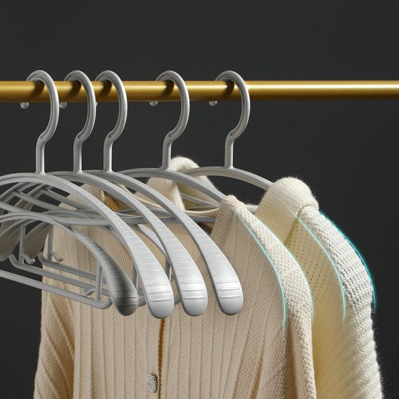 Mengni double-layer non-slip clothes hanger with wide shoulders, no traces and no bulging