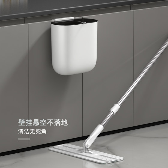 Cabinet door hanging food waste sorting trash can with lid