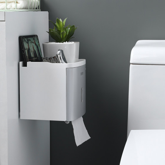Toilet paper box bathroom tissue toilet paper storage rack toilet home punch-free creative waterproof paper roll