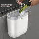 Wall-mounted gap-shaped large-capacity bend-free trash can