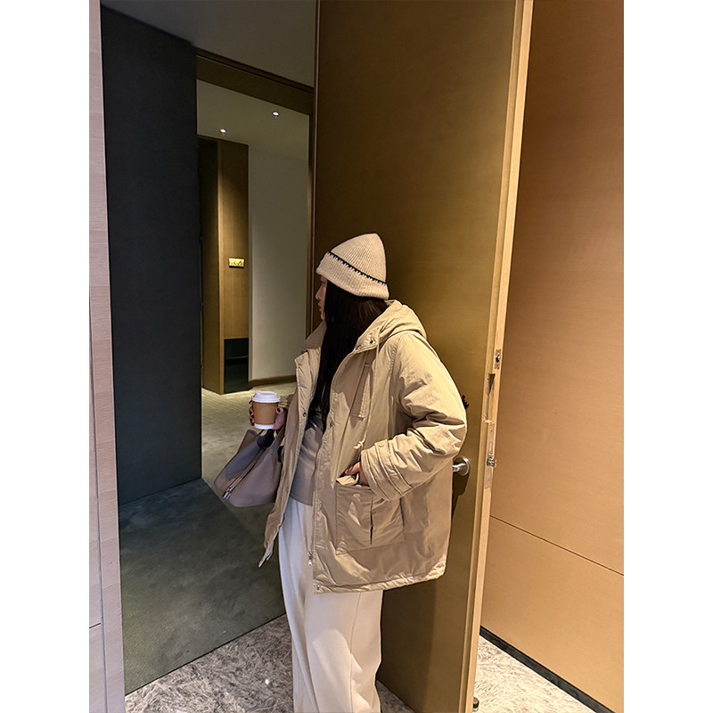 铅笔小鑫大码女装保暖加厚御寒大口袋连帽羽绒显瘦外套,淘宝优惠券,粉丝福利购,淘宝优惠卷