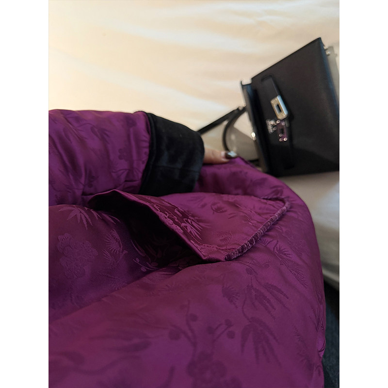 铅笔小鑫大码女装新中式国潮撞色纽扣夹棉双面穿棉服,淘宝优惠券,粉丝福利购,淘宝优惠卷