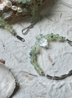 荒野鹰原创手工纯银925水晶手镯