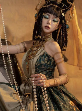 埃及皇后项链女复古宫廷风颈链小众设计感锁骨链民族风配饰