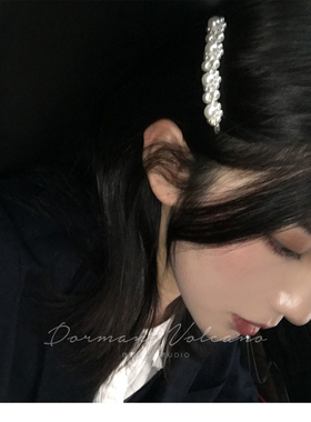 东大门韩国珍珠甜美风一字夹