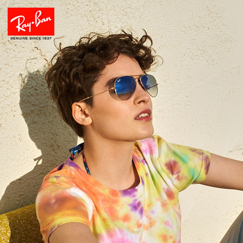 RayBan雷朋墨镜太阳镜经典飞行员眼镜彩色开车偏光蛤蟆镜0RB3025 - 图0