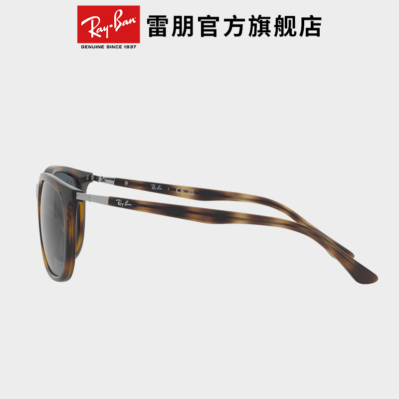 RayBan雷朋太阳镜方形板材大框时尚眼镜男女开车防晒墨镜0RB4386F-图1