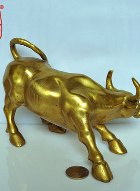 华尔街炒股房地产银行摆件