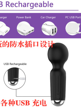 按摩棒充电迷你无声女用震动十档