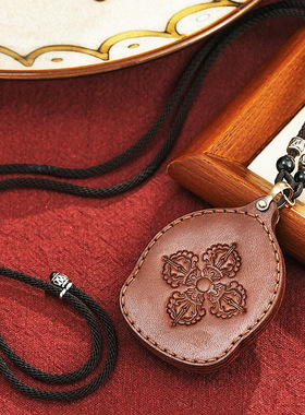 高档纯手工皮壳手绘唐卡擦擦佛像