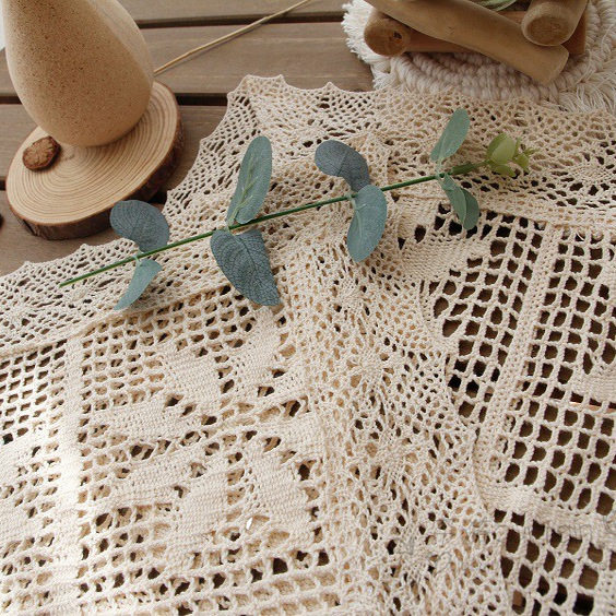 复古蕾丝桌布桌垫茶几垫长方形镂空钩针盖布森系甜品台小桌布餐垫,淘宝优惠券,粉丝福利购,淘宝优惠卷