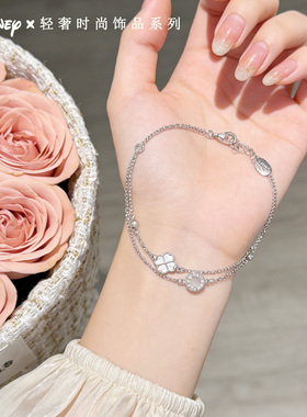 迪士尼银手链轻奢小众精致高级感