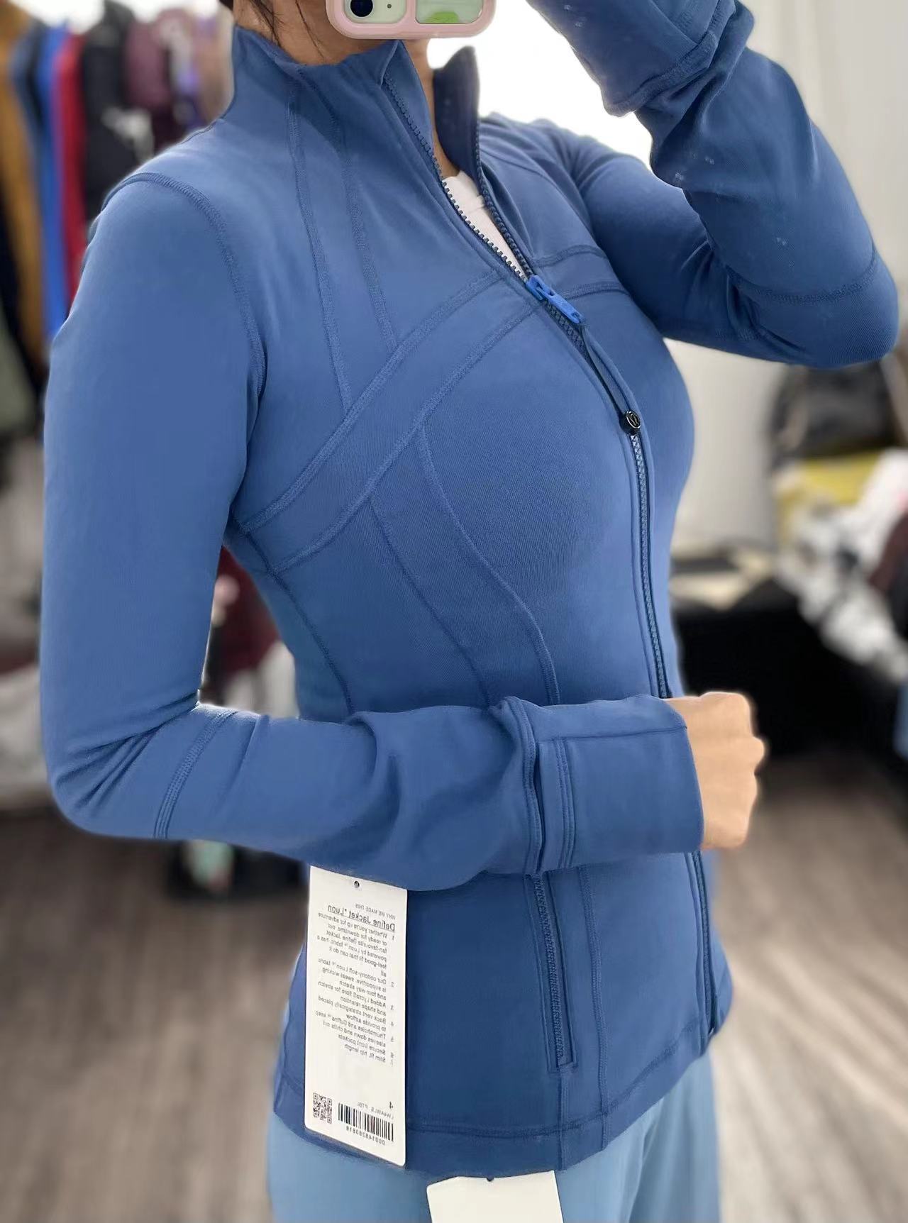 现货Lululemon Define Jacket 瑜伽修身运动休闲舒适立领夹克外套 - 图1