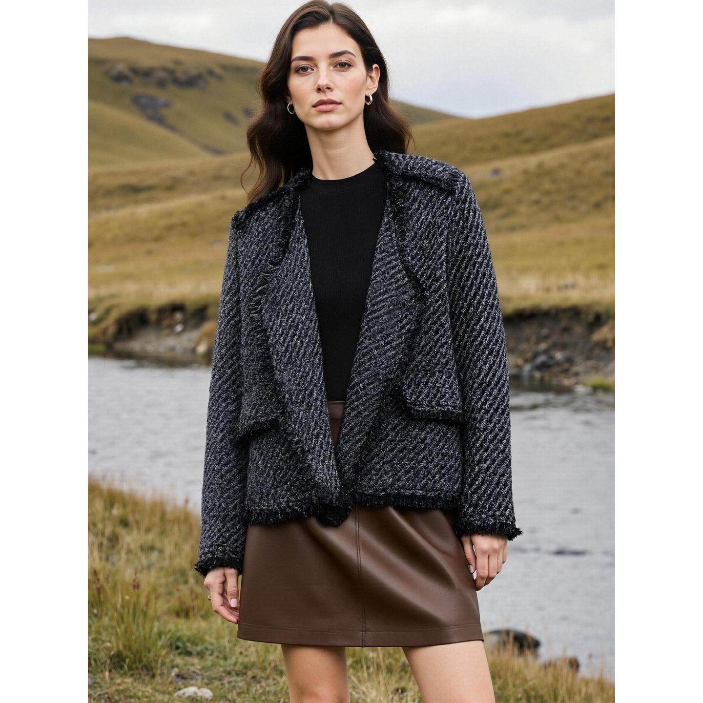 Basic House/百家好双排扣小香风白鸭绒羽绒服女冬季高级感短外套,淘宝优惠券,粉丝福利购,淘宝优惠卷