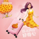 Сумка, универсальный чемодан на колесиках, семейный стиль