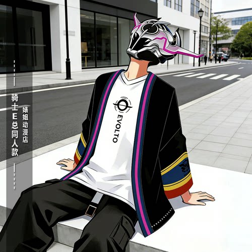 假面E总平成骑士二次元动漫同人披风漫服外套特摄剧周边大码羽织 - 图2
