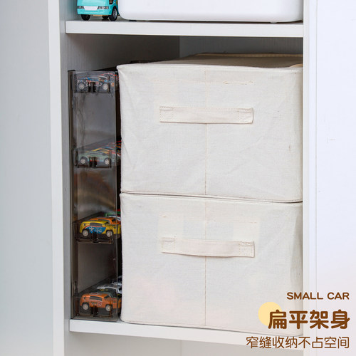 多美卡风火轮展示架儿童1:64玩具合金小汽车模型收纳盒壁挂置物架 - 图3