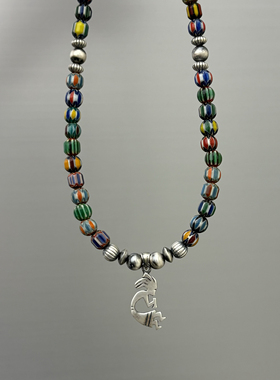 纳瓦霍风格项链琉璃珠男女款