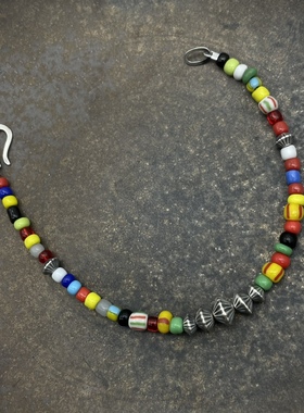 琉璃珠情侣手链925纯银原创情侣