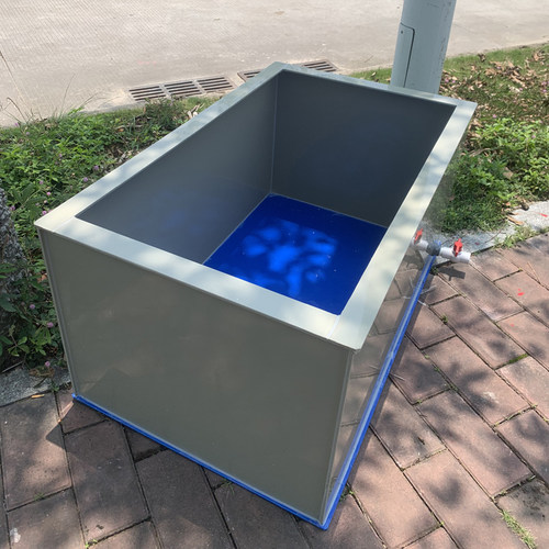 pp塑料板加厚养殖箱大型海鲜蓝底海鲜池钓鱼院子阳台定做市场水箱 - 图0