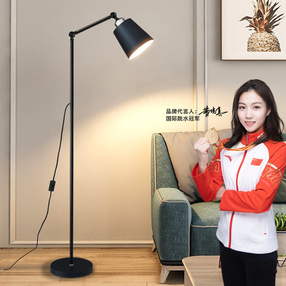 Nordic ins style floor lamp living room bedroom children's room creative lamp modern simple sofa 6618 vertical table lamp
