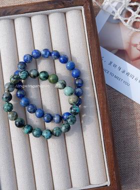 女生青金石天然手链圆珠手串