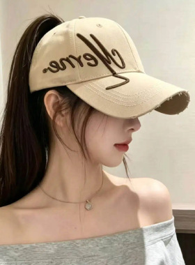 春夏宽檐防晒显脸小鸭舌帽女款