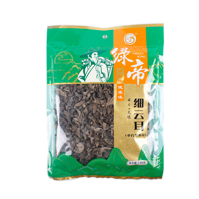 绿帝细138g东北野生无根秋木耳 津涎洪食品黑木耳