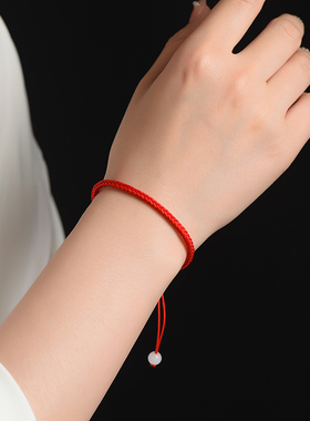 情侣无镶嵌原创设计红绳手链
