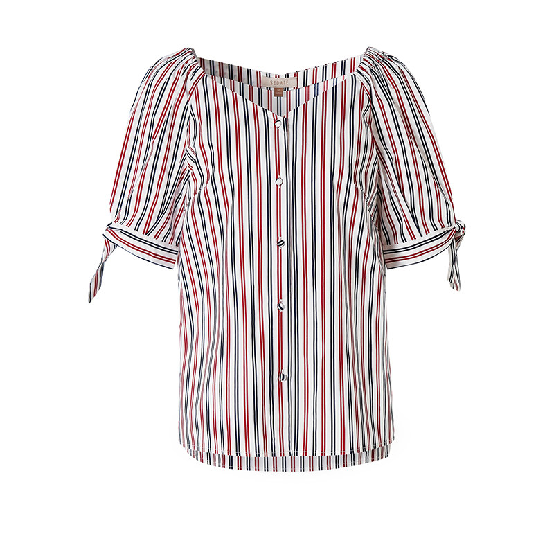 水云间短袖衬衫女设计感小众2020 sedate衬衫