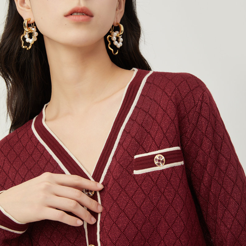 水云间女宽松设计感精致针织套装裙 sedate时尚套装