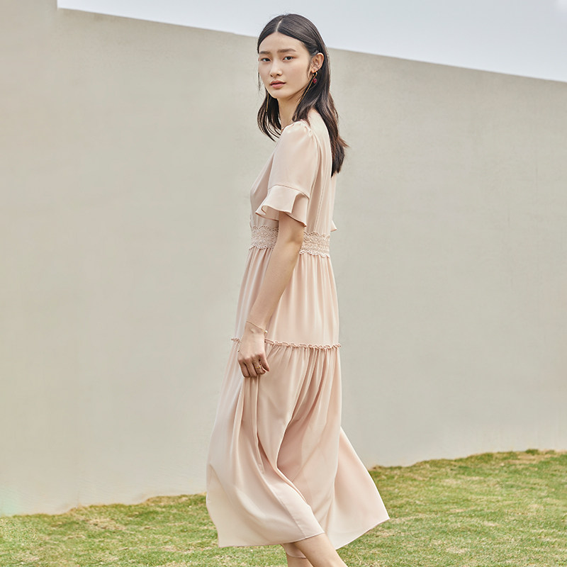 中长款连衣裙水云间新品雪纺裙子 sedate连衣裙