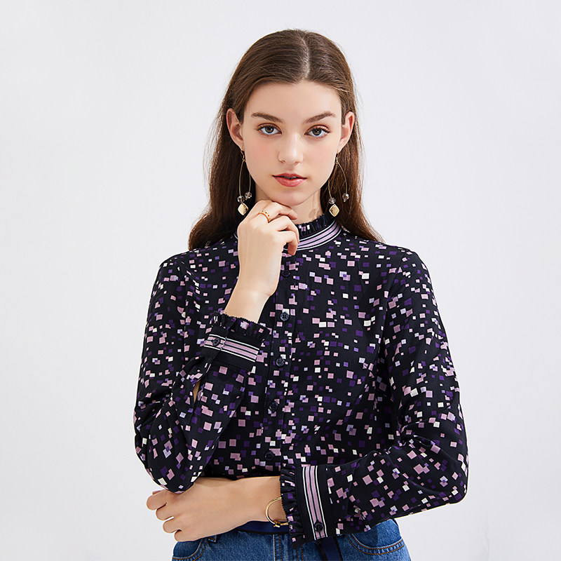 【商场同款】水云间半高领2020衬衫 sedate衬衫