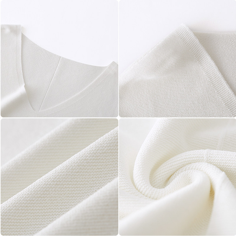 水云间薄款新款时尚气质v领针织衫 sedate毛衣