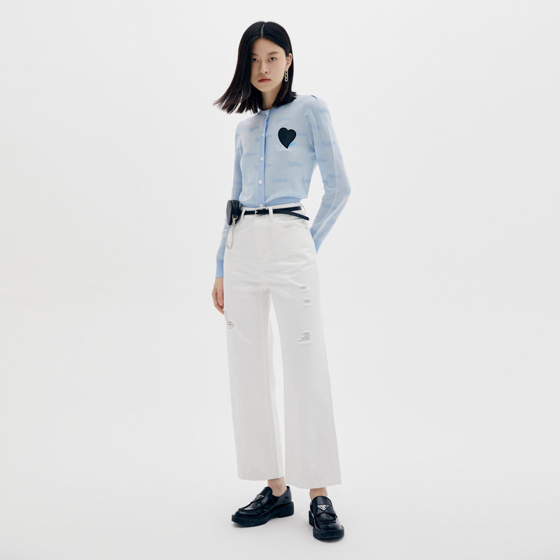 水云间阔腿秋季2022新款潮流牛仔裤 sedate牛仔裤