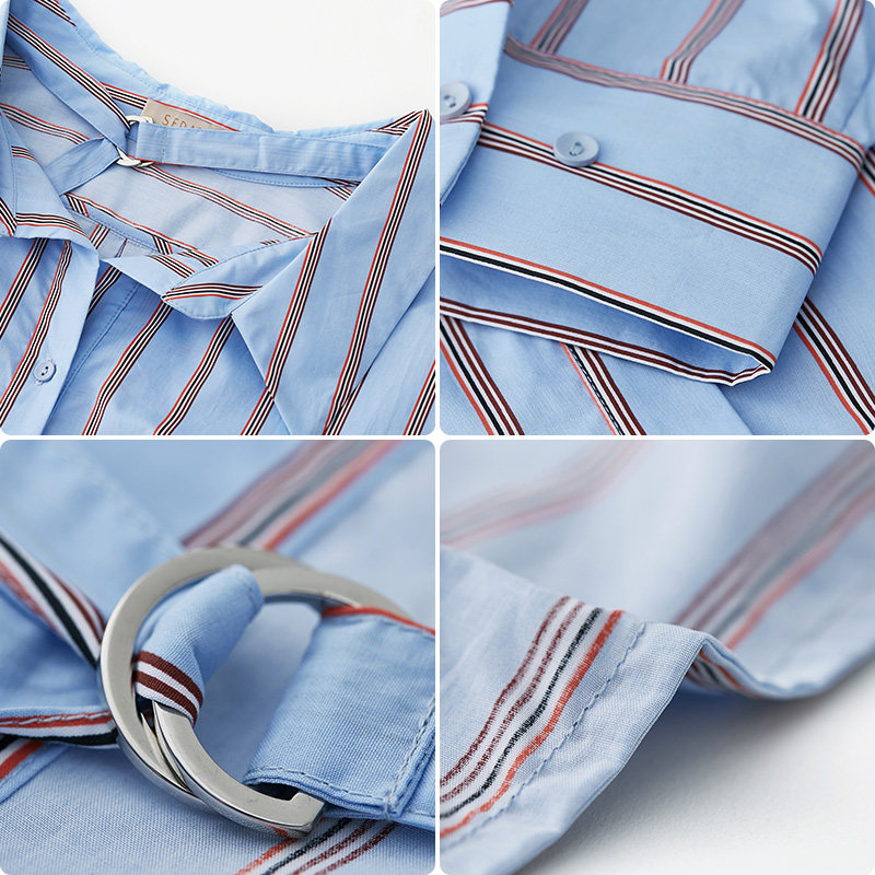 水云间polo领撞色秋季新款长袖衬衣 sedate衬衫