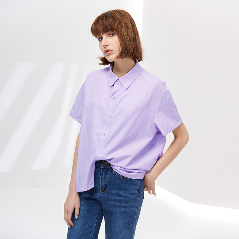 水云间长袖女夏装新款休闲衬衫 sedate衬衫