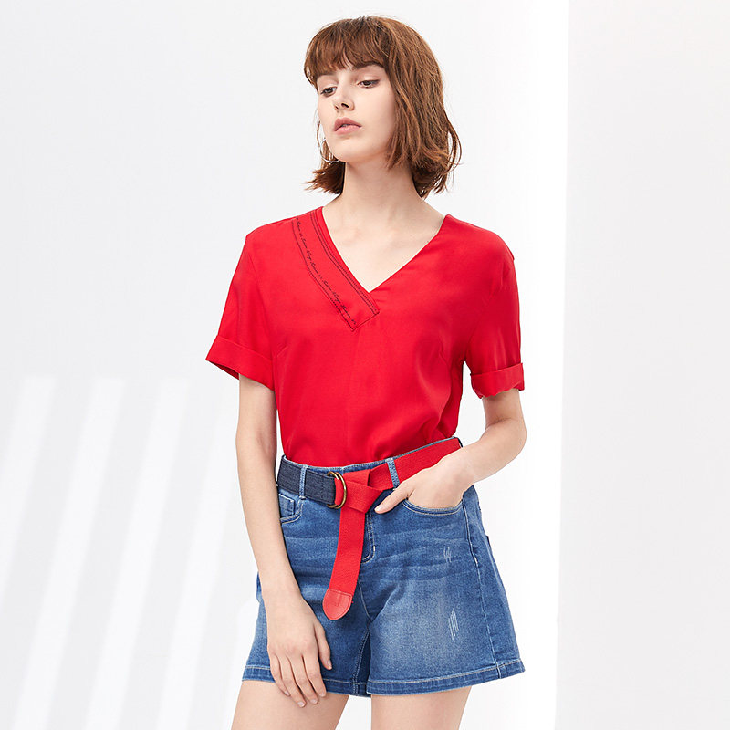 水云间牛仔短裤女夏新款ins sedate牛仔裤