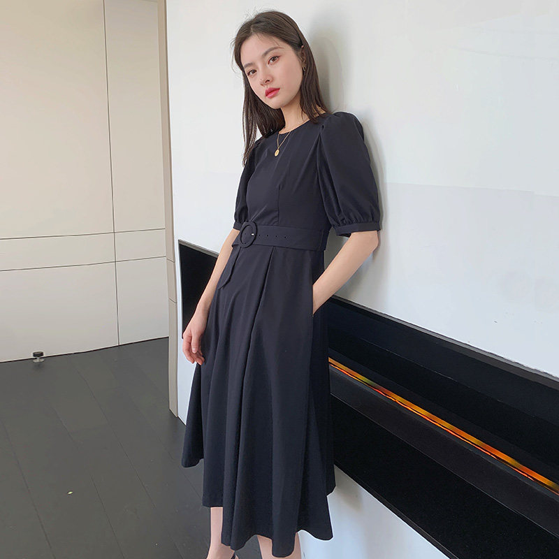 水云间夏季2022新款收腰显瘦连衣裙 sedate连衣裙